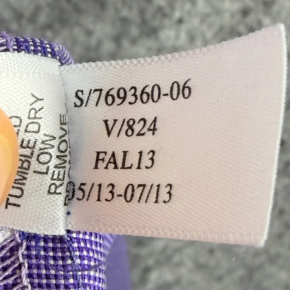 Banana Republic Men's L Purple Non-Iron Slim Fit Dress Shirt Cotton Work Casual‎